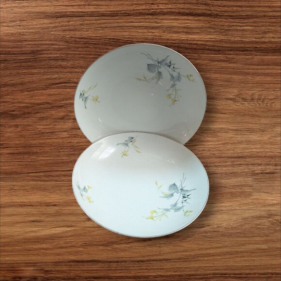 vtg Royal Tettau Spring Bouquet Soup Bowls Set Of 2 Floral Porcelain Dishware - Picture 2 of 13